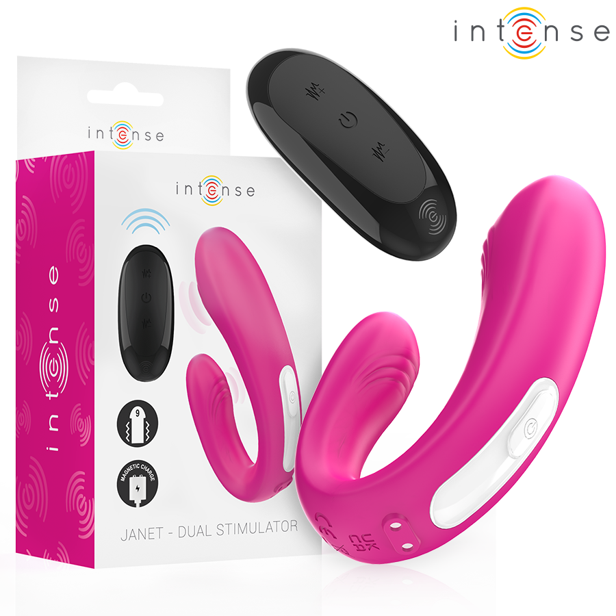 Intense Janet - Dual U-Shaped Couples Vibrator, Pink