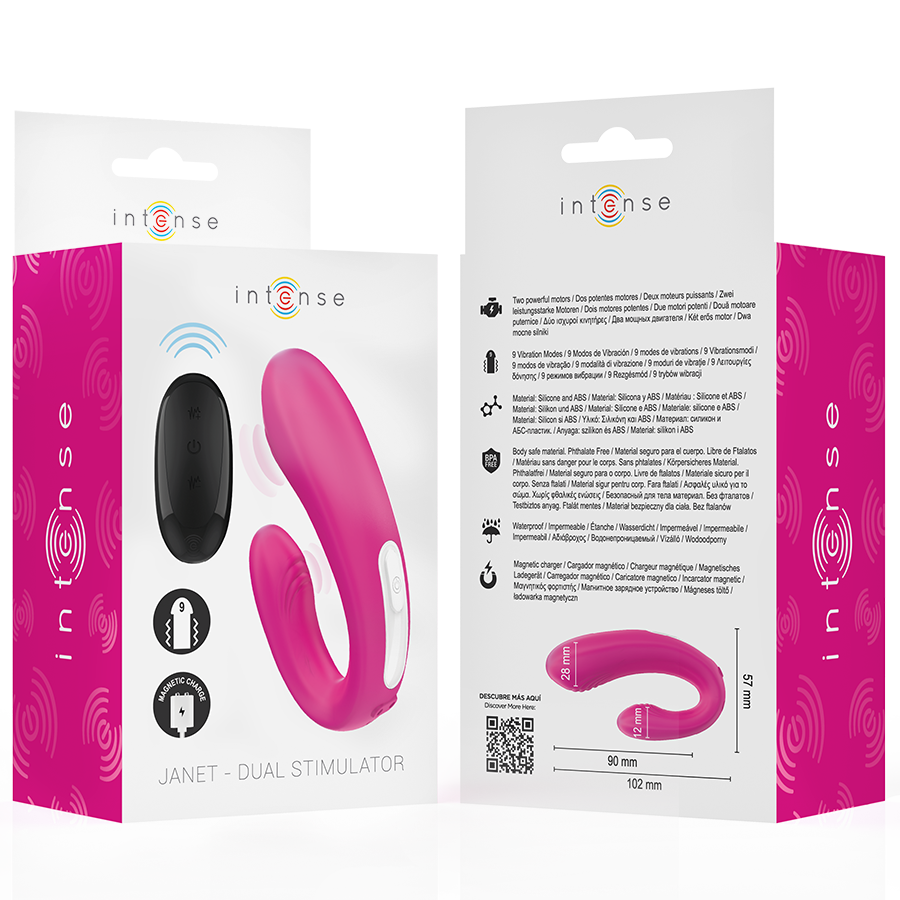 Intense Janet - Dual U-Shaped Couples Vibrator, Pink Secondary image