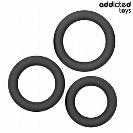 Additional view 3 of Addicted Toys Model 1 - Silicone Ring Set