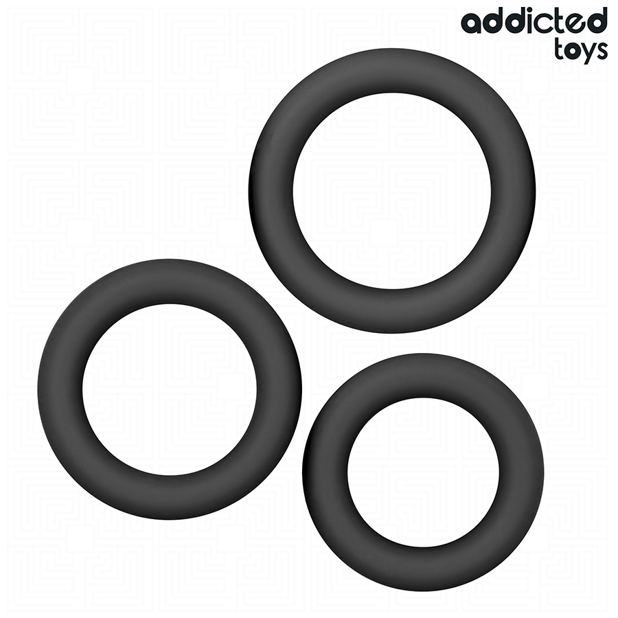 Additional view 3 of Addicted Toys Model 1 - Silicone Ring Set