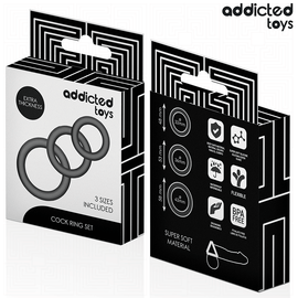 Additional view 2 of Addicted Toys Model 1 - Silicone Ring Set