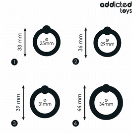 Additional view 4 of Addicted Toys - Pressure Silicone Rings Set