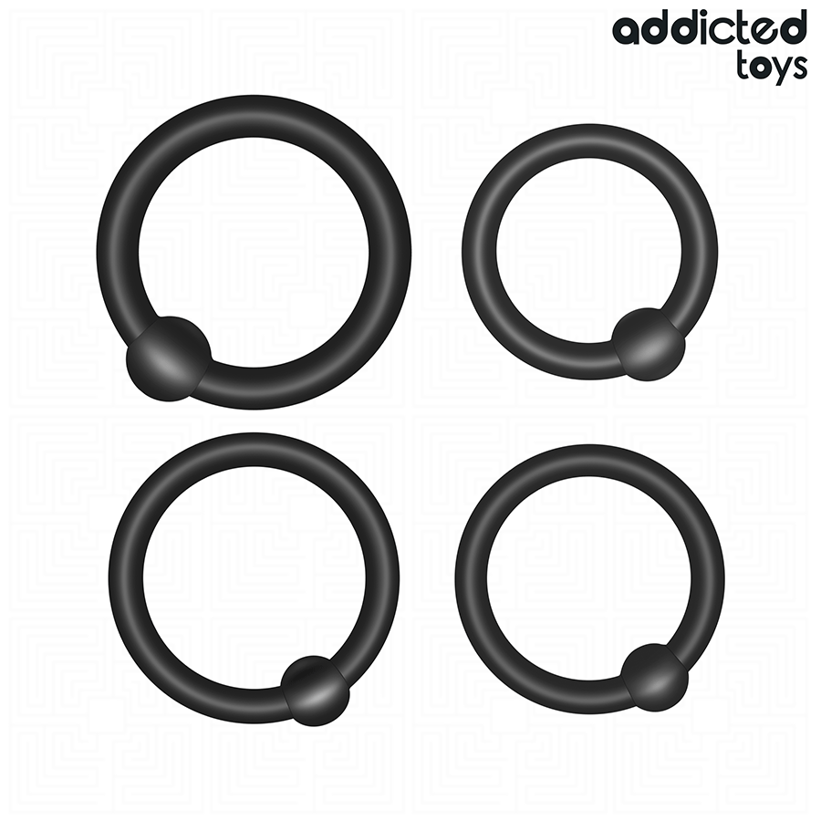 Additional view 3 of Addicted Toys - Pressure Silicone Rings Set
