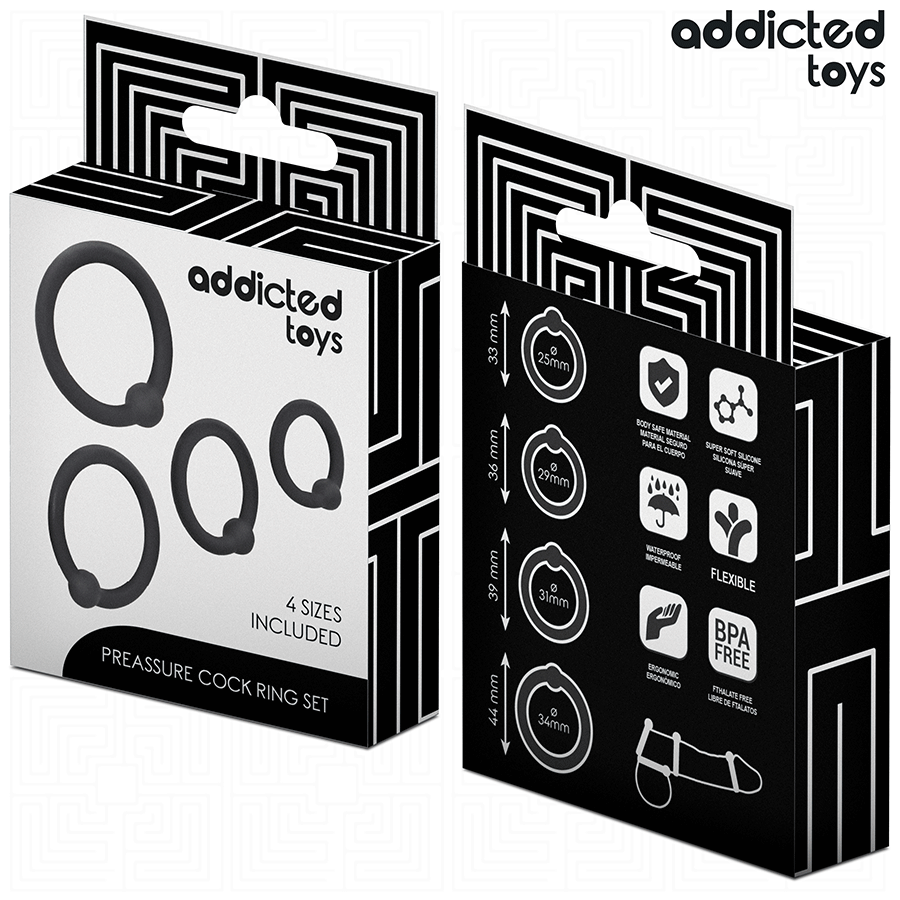 Addicted Toys - Pressure Silicone Rings Set Secondary image
