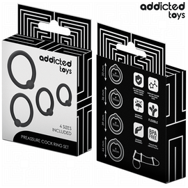Additional view 2 of Addicted Toys - Pressure Silicone Rings Set