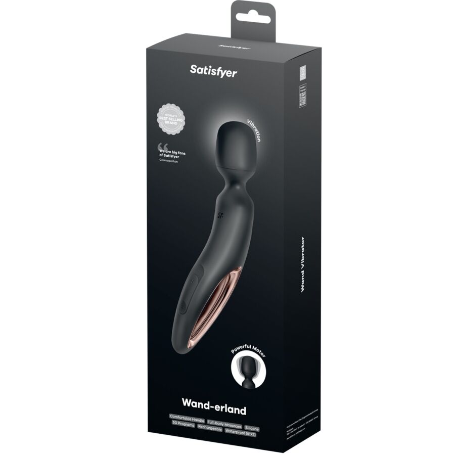 Satisfyer Wand Erland - Wand Massager, Black