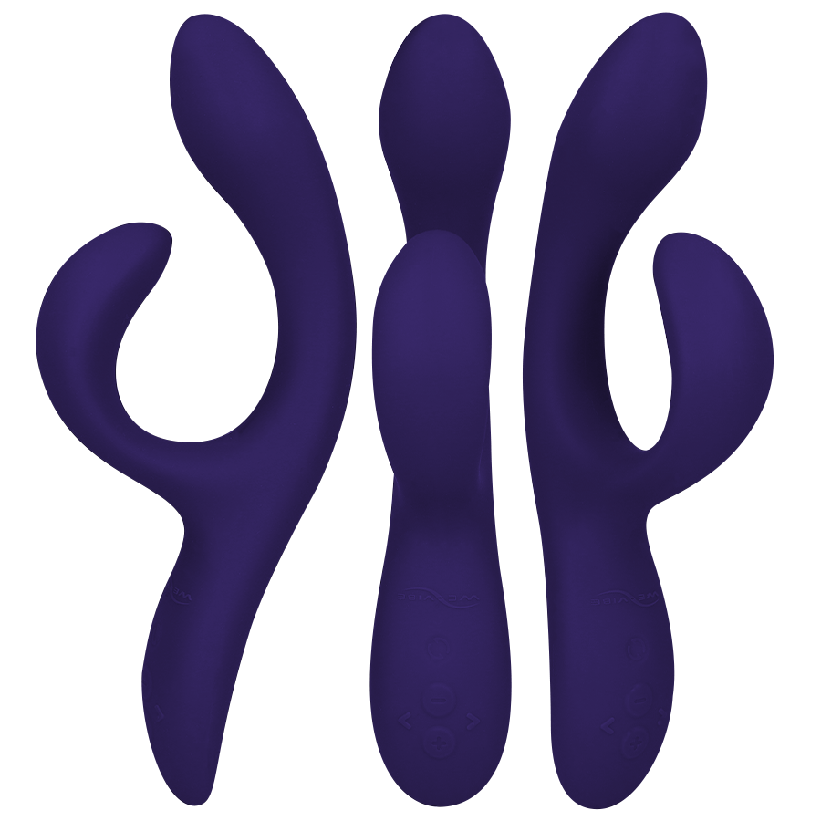 Additional view 4 of We-Vibe Nova 2 - App-Controlled Rabbit Vibrator, Midnight Blue