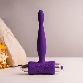 Additional view 2 of Rocks-Off Petite Sensations Teazer - Vibrating Anal Plug, Purple
