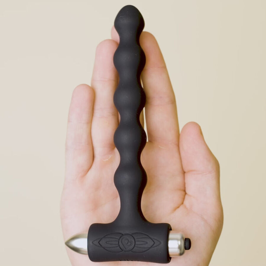 Rocks-Off Petite Sensations Pearls - Vibrating Anal Plug, Black Secondary image