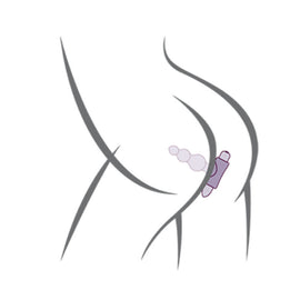 Additional view 7 of Rocks-Off Petite Sensations Bubbles - Vibrating Anal Plug, Black