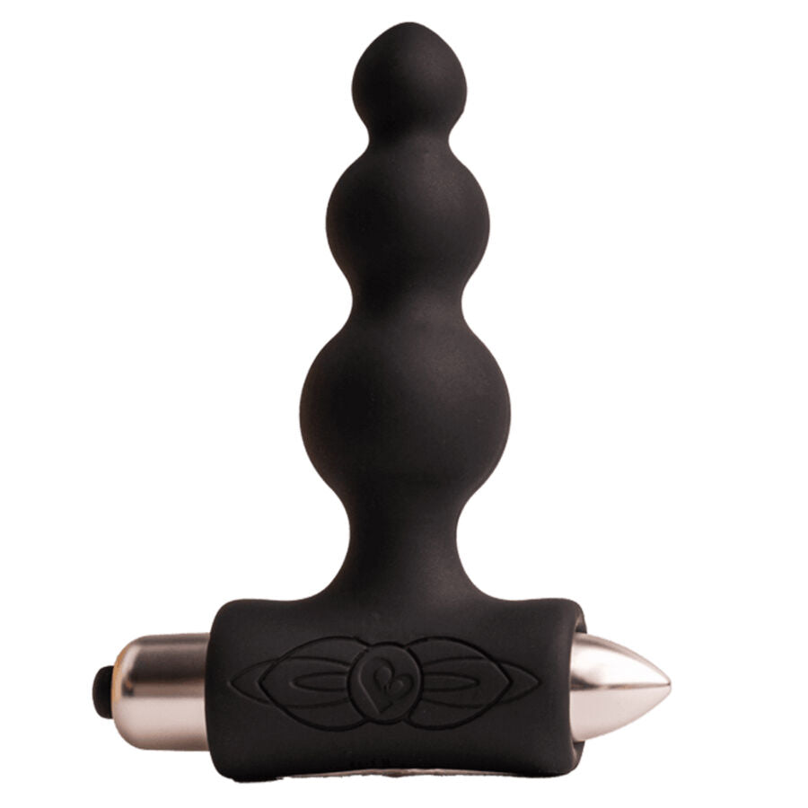 Rocks-Off Petite Sensations Bubbles - Vibrating Anal Plug, Black Main image
