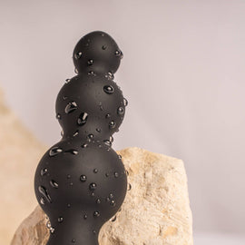 Additional view 6 of Rocks-Off Petite Sensations Bubbles - Vibrating Anal Plug, Black