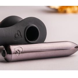 Additional view 7 of Rocks-Off Ro-Zen RRO - Anal Plug & Vibrating Ring, Black