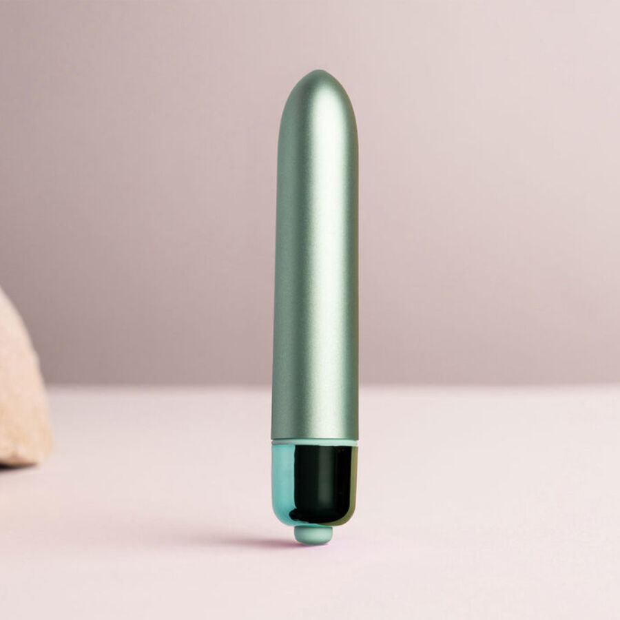 Additional view 3 of Rocks-Off RO-90 Aqua Lily - Vibrating Bullet, Water Green