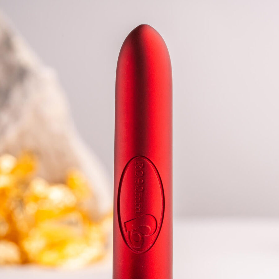 Additional view 3 of Rocks-Off RO-90 Scarlet Velvet - Vibrating Bullet, Red