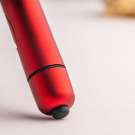 Additional view 4 of Rocks-Off RO-90 Scarlet Velvet - Vibrating Bullet, Red