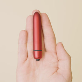 Additional view 6 of Rocks-Off RO-90 Scarlet Velvet - Vibrating Bullet, Red