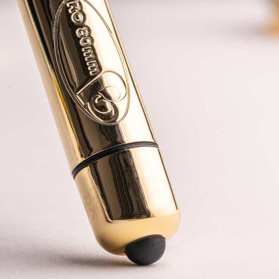 Additional view 4 of Rocks-Off RO-80 Champagne - Vibrating Bullet, Gold