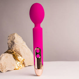 Additional view 2 of Rocks-Off Oriel - Flexible Wand Massager, Fuchsia