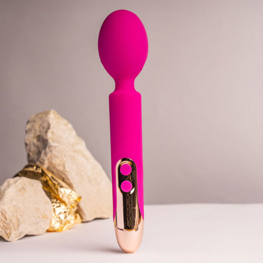 Additional view 2 of Rocks-Off Oriel - Flexible Wand Massager, Fuchsia