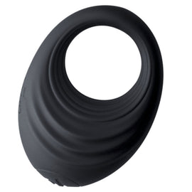 Additional view 4 of Rocks-Off Spire - Vibrating Performance Ring, Black