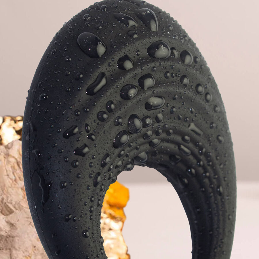 Additional view 2 of Rocks-Off Spire - Vibrating Performance Ring, Black