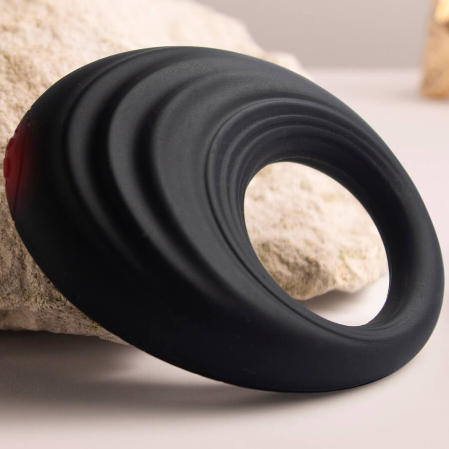 Rocks-Off Spire - Vibrating Performance Ring, Black