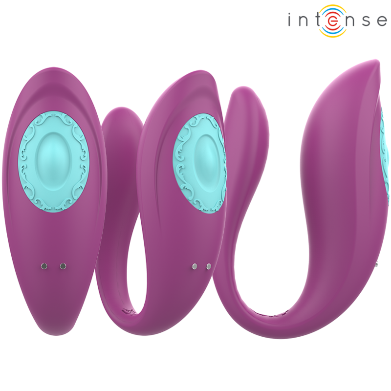 Additional view 4 of Intense Annie - Remote-Control U-Shaped Couples Vibrator, Purple