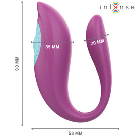 Additional view 5 of Intense Annie - Remote-Control U-Shaped Couples Vibrator, Purple