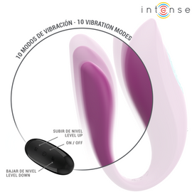 Additional view 6 of Intense Annie - Remote-Control U-Shaped Couples Vibrator, Purple