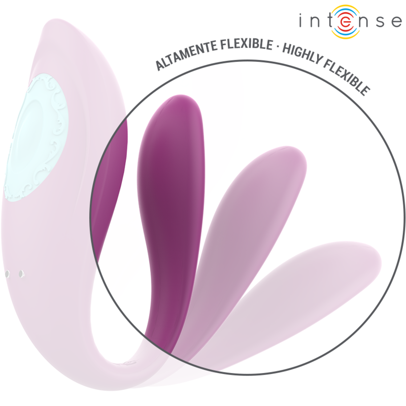 Additional view 7 of Intense Annie - Remote-Control U-Shaped Couples Vibrator, Purple
