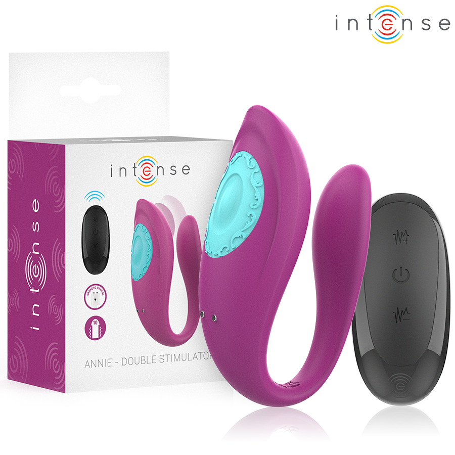 Intense Annie - Remote-Control U-Shaped Couples Vibrator, Purple Main image