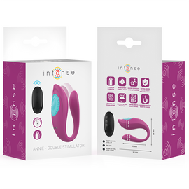 Additional view 2 of Intense Annie - Remote-Control U-Shaped Couples Vibrator, Purple