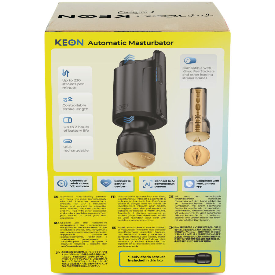 Additional view 3 of Kiiroo Keon WiFi Combo Victoria June - Interactive Stroker