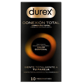 Durex Total Connection - Latex-Free Condoms, 10 Pack