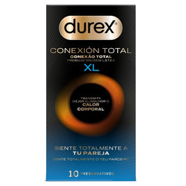 Durex Total Connection XL - Latex-Free Condoms, 10 Pack