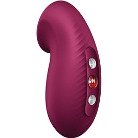 Additional view 3 of Fun Factory Desire - Air-Pulse Clitoral Stimulator, Wine Red