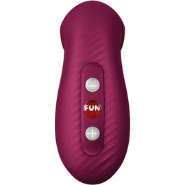 Additional view 2 of Fun Factory Desire - Air-Pulse Clitoral Stimulator, Wine Red