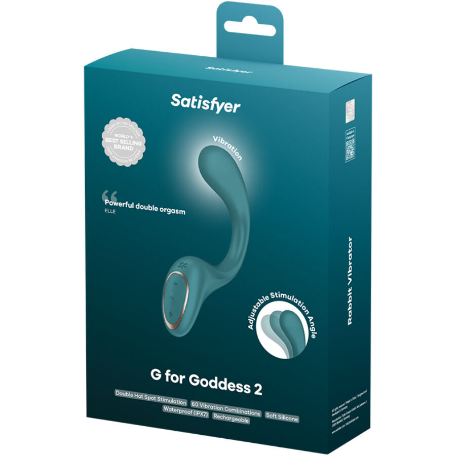 Satisfyer G for Goddess 2 - Rabbit Vibrator, Bottle Green