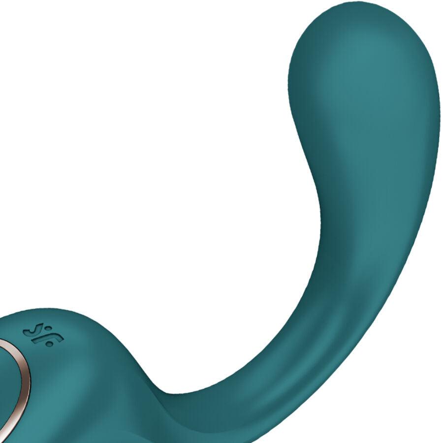 Additional view 2 of Satisfyer G for Goddess 2 - Rabbit Vibrator, Bottle Green
