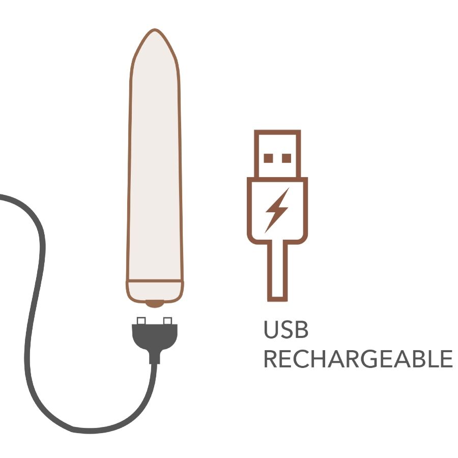 Additional view 6 of Rocks-Off Rechargeable Bullet - Bullet Vibrator, Golden Rose