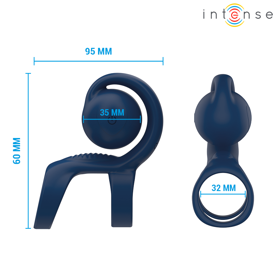 Additional view 5 of Intense Tyson - Vibrating Performance Ring, Ø 3.2 cm