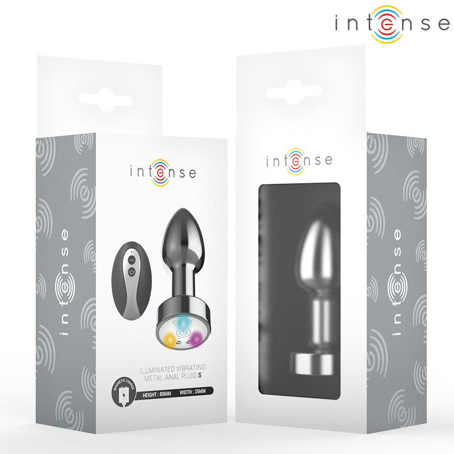 Intense LED Metal Anal Plug - Size S