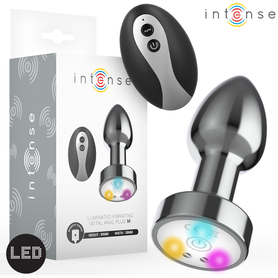 Additional view 2 of Intense LED Metal Anal Plug - Size M