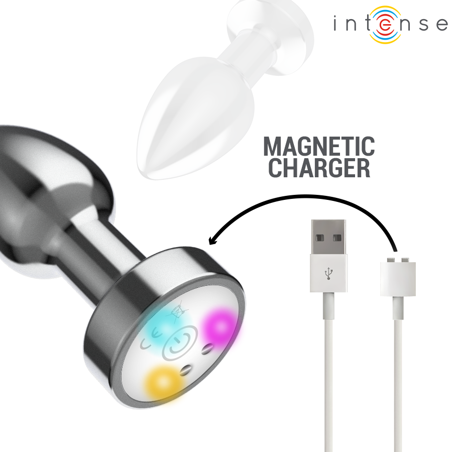 Additional view 7 of Intense LED Metal Anal Plug - Size M