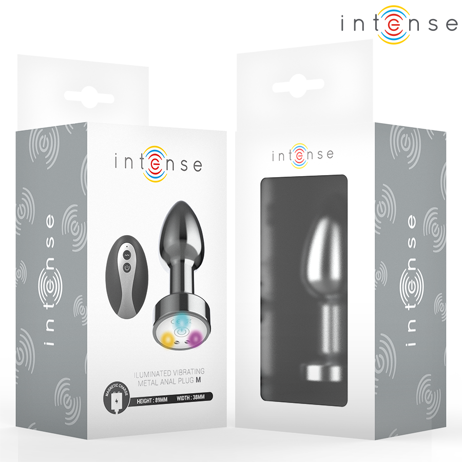 Intense LED Metal Anal Plug - Size M