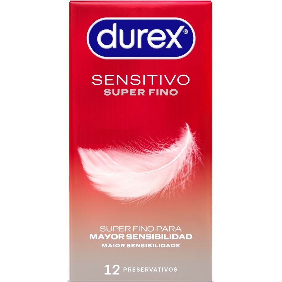 Durex Super Thin Sensitive – Dünne Kondome, 12 Stück