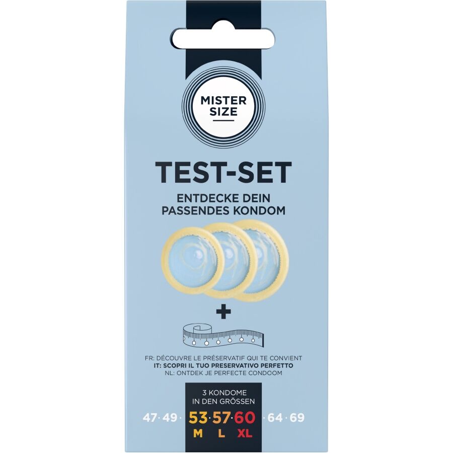 Mister Size Test Set - 3 Condom Sizes