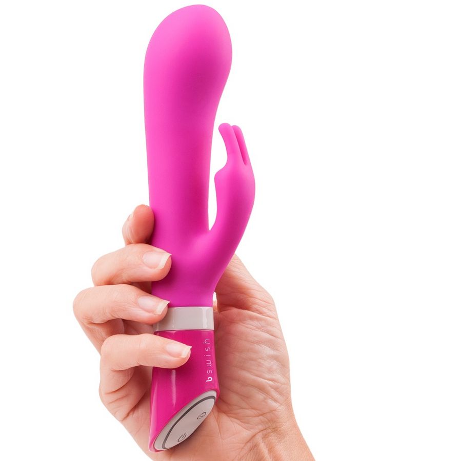 Additional view 6 of B Swish Bwild Deluxe Bunny - Rabbit Vibrator, Raspberry
