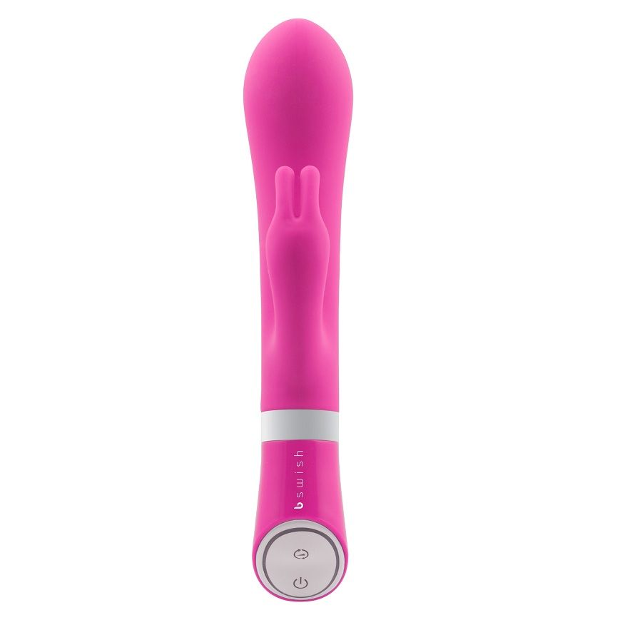Additional view 3 of B Swish Bwild Deluxe Bunny - Rabbit Vibrator, Raspberry